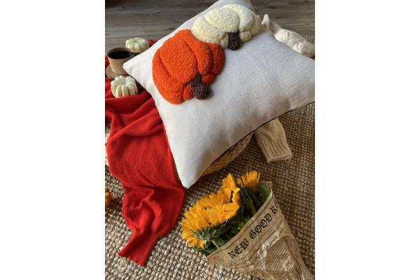 Balkabağı Kırlent Kılıfı