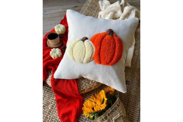 Balkabağı Kırlent Kılıfı