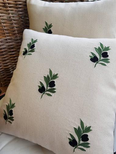 Beşli zeytin Dalı Kırlent Kılıfı 