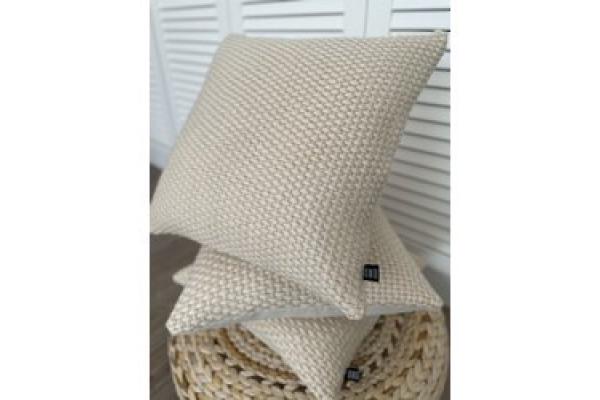 Cream Kırlent Kılıfı