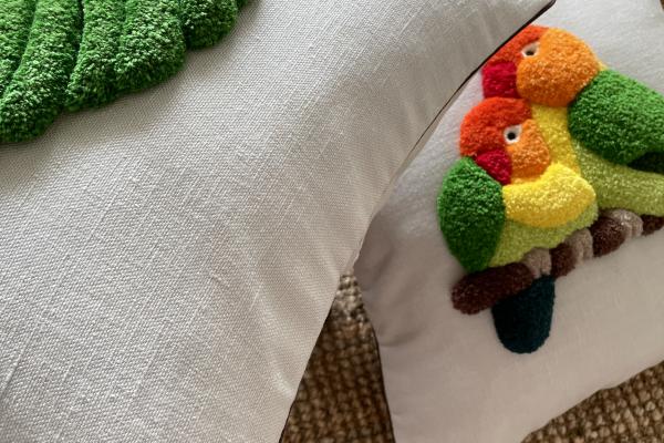 Deve Tabanı Kırlent Kılıfı