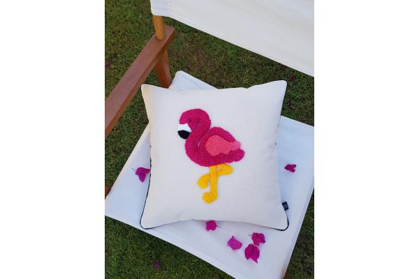 Flamingo Kırlent Kılıfı