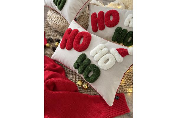 Ho Ho Ho Kırlent Kılıfı