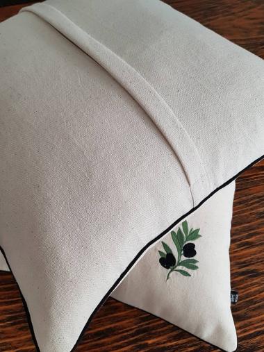 Ikili Zeytin Dalı Kırlent Kılıfı 