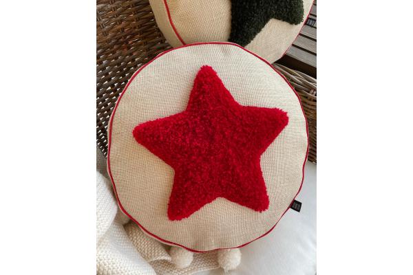 Kırmızı Yıldız Bisküvi Kırlent