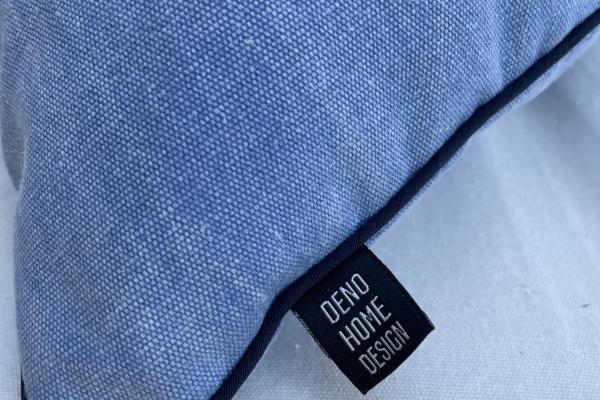 Lacivert Dümen Kırlent Kılıfı