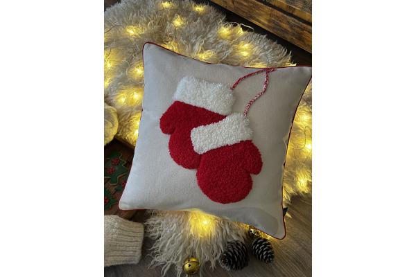 Noel Eldiven Kırlent Kılıfı