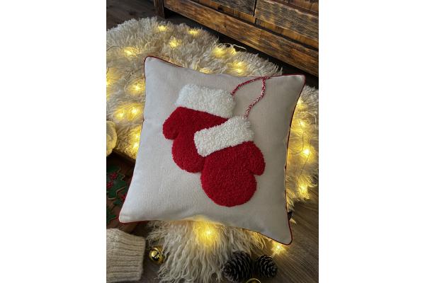 Noel Eldiven Kırlent Kılıfı