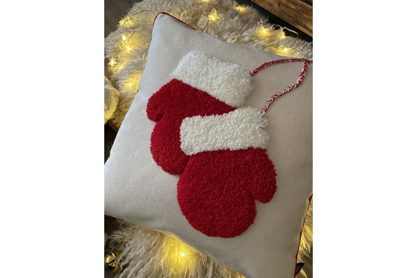 Noel Eldiven Kırlent Kılıfı