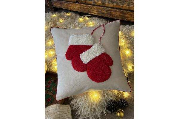 Noel Eldiven Kırlent Kılıfı