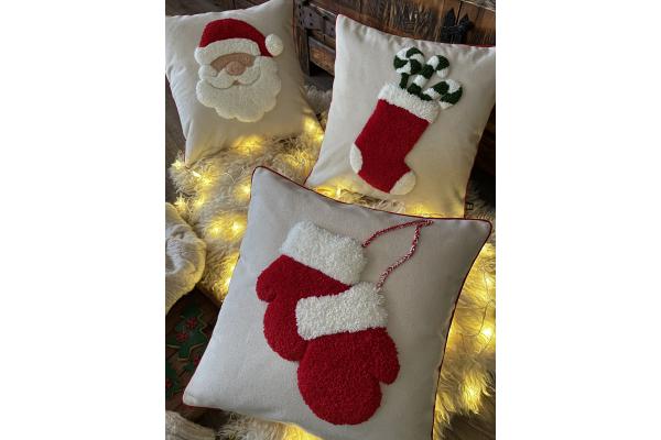 Noel Eldiven Kırlent Kılıfı