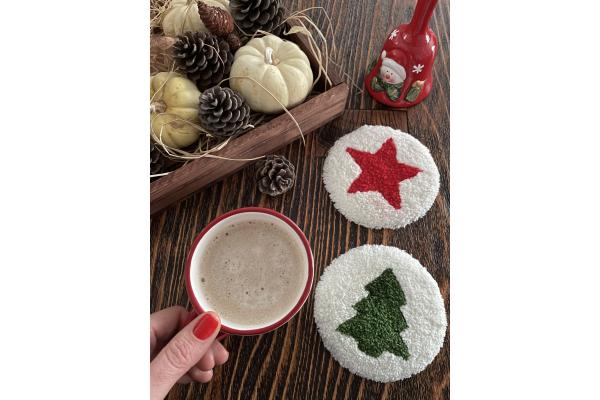 Noel İkili Bardak Altlığı