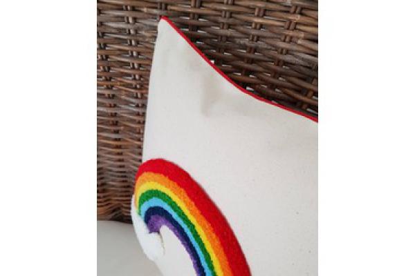 Rainbow Kırlent Kılıfı