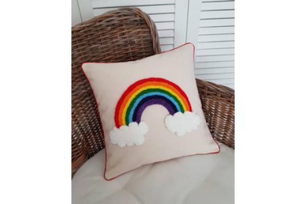 Rainbow Kırlent Kılıfı