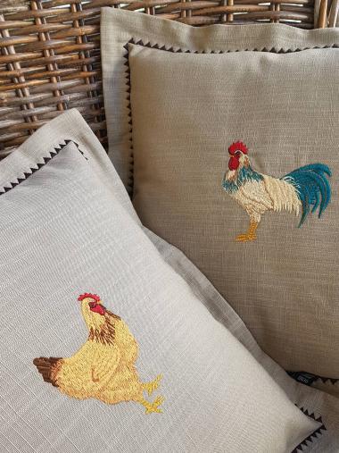 Tavuk&Horoz İkili Kırlent 