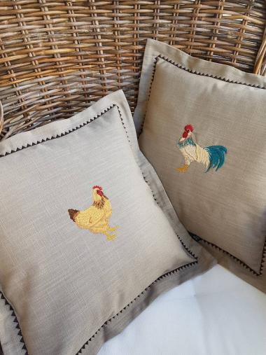 Tavuk&Horoz İkili Kırlent 