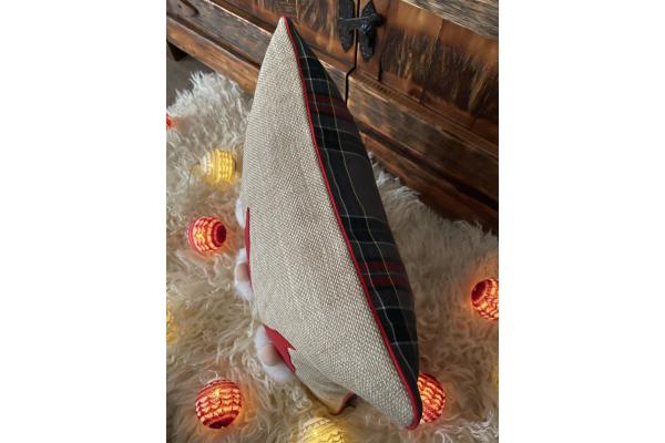 Yeni Yıl Üçlü Cüce Kırlent Kılıfı